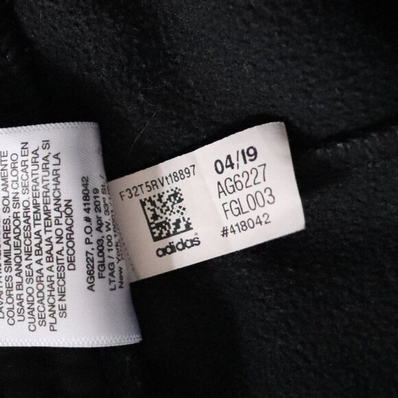 Adidas Boys 4T Black w White Stripes Casual Lounge Straight Leg Trouser Pants - Picture 12 of 12